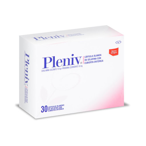Pleniv Doxilamina + Piridoxina 10mg/10mg Procaps Caja x 30 Cápsulas