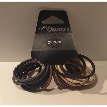 Hair Ring Salon Expert No Metal Assorted Colours x 24 und  