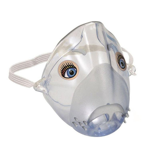 Mascara Pediátrica Sami The Seal Hs880 Respironics  x 1 Diseñada para hacer más amigable la terapia respiratoria en niños. Su forma de foca simpática reduce la ansiedad y fomenta la cooperación durante el tratamiento. El diseño anatómico evita la deposició