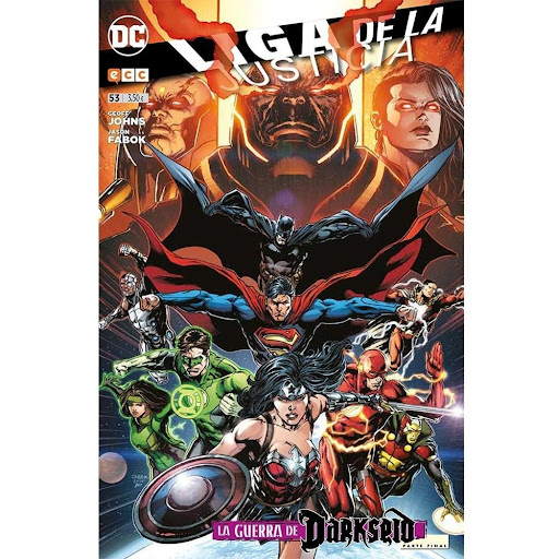 Liga De La Justicia No. 53 ECC Libro x 1.0 LIGA DE LA JUSTICIA Nº 53   ¡Último capítulo de La Guerra de Darkseid! Concluye la saga más ambiciosa del popular supergrupo, ¡con el destino de la Liga de la Justicia y el propio universo en juego! U