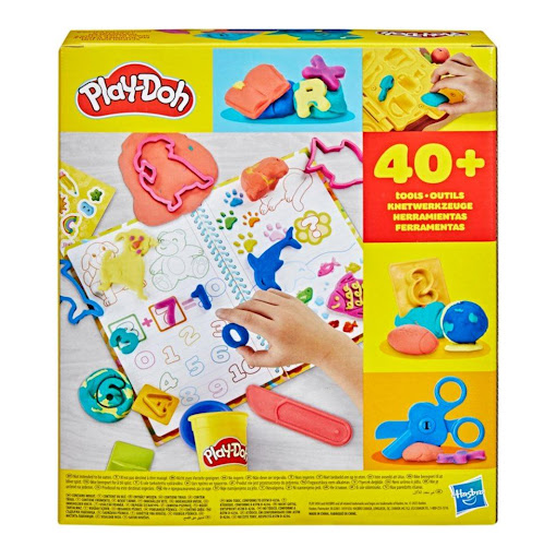 Masas Y Plastilinas Play-doh Set Diversión En La Escuela Play Doh  x 1 Este entretenido set Play-Doh transporta a los niños al mundo escolar de manera lúdica, permitiéndoles moldear letras, números y figuras con un autobús escolar de juguete. Es una excelente manera de c