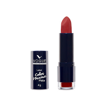 Labial Vogue Color Maniac Mate Rojo Puro x4 gr x 1 und  
