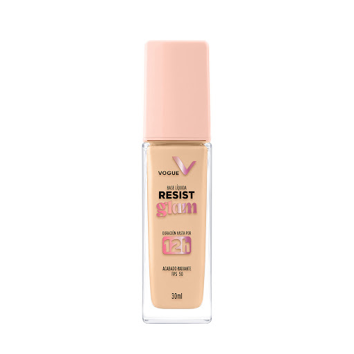 Base Vogue Resist Glam Tono Petalo Frasco x 30 ml