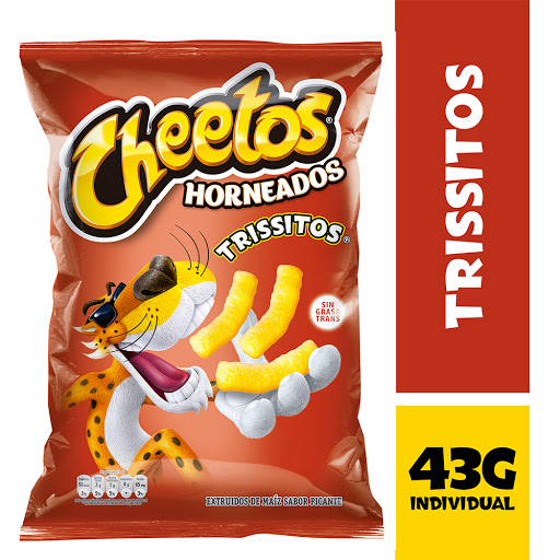 Pasabocas Cheetos Trissitos Palitos Picantes Paquete x 43 gr