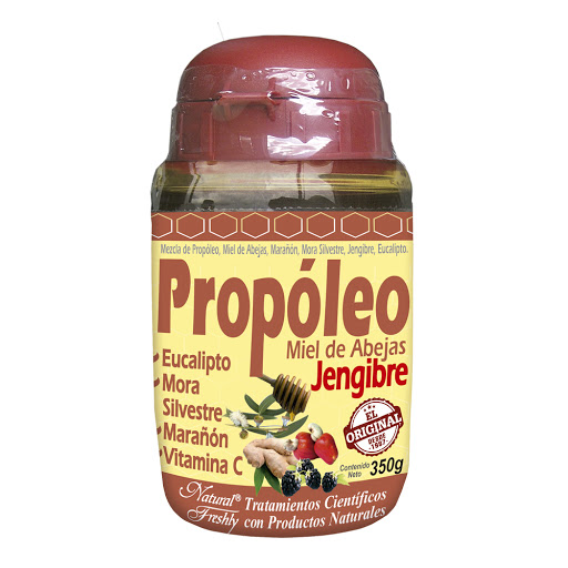 Propóleo Miel y Jengibre Natural Freshly Frasco x 350 gr