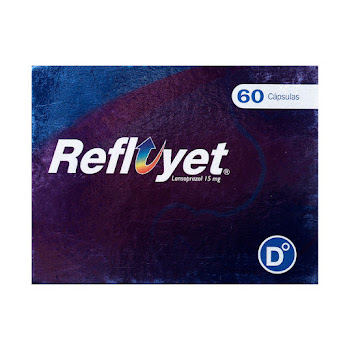 Refluyet Lansoprazol 15 mg Diabetrics Caja x 60 Cápsulas  