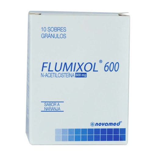 Flumixol N-acetilcisteina 600mg Novamed Caja x 10 Sobres