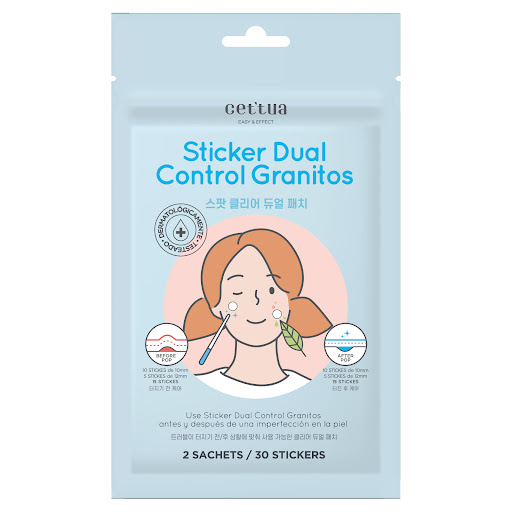Stikers Faciales Cettua   Dual Control Granitos