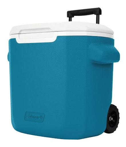 Nevera Portatil Coleman Chiller con Ruedas 27lt / 28Qt Azul Coleman Caja x 1 Conozca los enfriadores de la serie Chiller™ diseñados para que sean fáciles de llevar con usted en cada aventura. Las ruedas empotradas y el asa retráctil con agarre cómodo de la enfriadora Chiller d