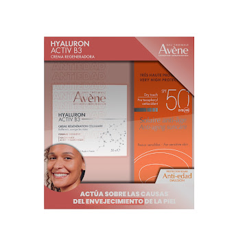 Kit Crema Regeneradora Celular Avene Hialuron Activ B3 x 50 ml + Protector Solar Avene Spf 50 x 50 ml pack x 2 und   