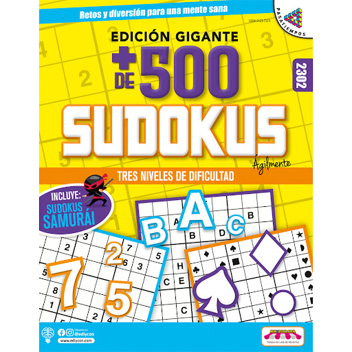 Pasatiempo Sudokus   Gigantes +500 x 1 und