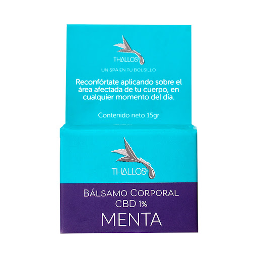 Bálsamo Corporal Thallos   Cbd 1% Aroma Menta Lata x 15 gr