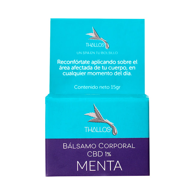 Bálsamo Corporal Thallos   Cbd 1% Aroma Menta Lata x 15 gr  