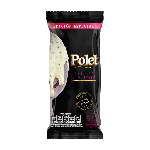 Paleta Polet Cereza Italiana Edicion Especial Paquete X 1uni X70gr 