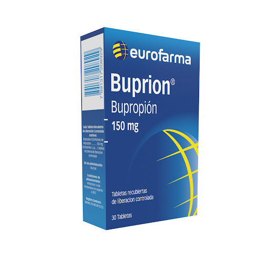 Buprion Bupropion Clorhidrato 150 mg Eurofarma Caja X 30 Tabletas