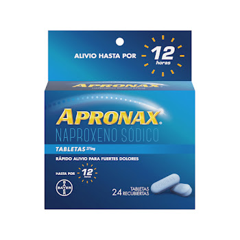 Apronax Naproxeno Sódico 275 mg Bayer Caja x 24 Tabletas  