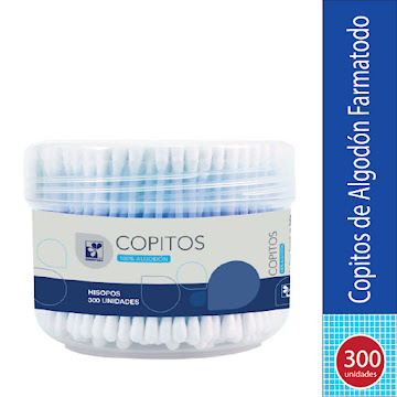 Copitos para Bebés y Adultos Farmatodo Algodón x 300 und  
