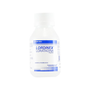 Lordinex Loratadina 5mg/5ml Novamed Jarabe Frasco x 90 ml  