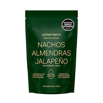 Nachos Palamano Almendra Sabor Jalapeño Y Limón Paquete x 90 gr  