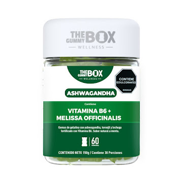 Gomas Ashwagandha The Gummy Box con Vitamina B6 Frasco x 60 und  