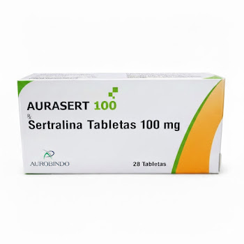 Aurasert 100 Sertralina 100mg Caja x 28 Tabletas  
