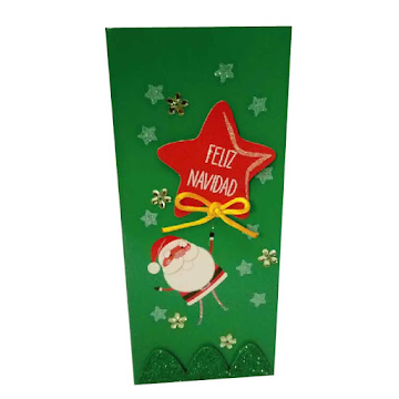 Tarjeta De Navidad "Feliz Navidad" x 1 und  