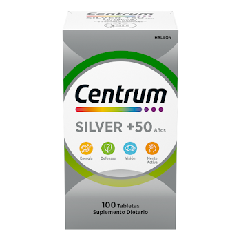 Centrum&nbsp;Silver, Multivitamínico hombres y mujeres +50 X 100&nbsp;tabs  