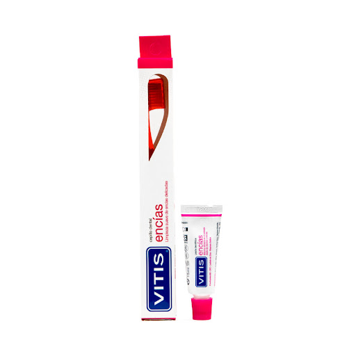 Cepillo Dental Vitis   Encías x 1 und + Crema Dental Vitis Encías x 15 ml