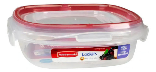 Envase Lockits 710Ml RUBBERMAID Caja x 1 DESCRIPCIÓN DEL PRODUCTOModelo: LockitsMantén el orden en todo momento: este modelo de tapas y bases, son completamente apilables Lo que te asegura un mayor orden en el área donde decidas guardarlo Di