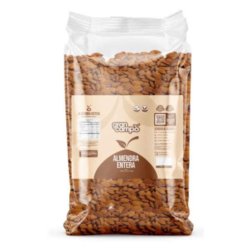 Almendra Entera Gran Campo Bolsa 1000gr Gran Campo Bolsa x 1000 gr Características:

-Producto 100% natural
-Sin aditivos ni conservantes.
-Rica en proteínas vegetales: Ideal para vegetarianos y veganos.