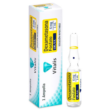 Dexametasona Fosfato 4mg/1ml Vitalis Caja x 1 Ampolla  