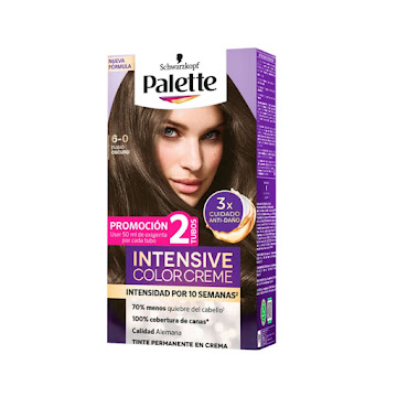 Tinte Palette Intensive Color Creme 6-0 Rubio Oscuro Caja x 1 und  