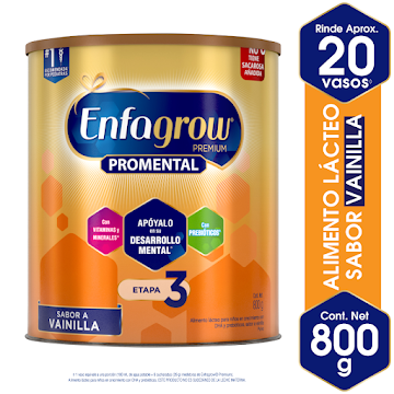 Alimento Lácteo Enfagrow Promental Vainilla Etapa 3 Lata x 800 gr  