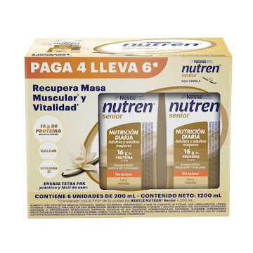 Bebida Líquida Nutren Senior Vainilla Caja x 6 Und  