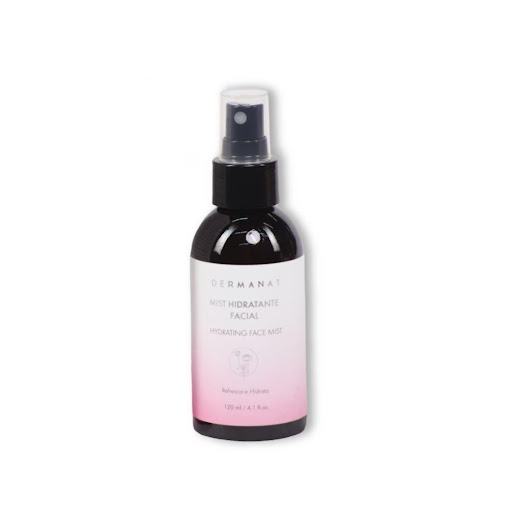 Mist Hidratante Facial Dermanat 120 ml x 1 Mezcla hidratante y refrescante de extractos naturales de Rosas, Hamamelis, Aloe vera, Pepino y Caléndula.
Más que un agua de rosas, nuestro mist es un toque perfecto de hidratación en cualquier momen