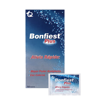 Bonfiest Lua Plus Ácido Acetilsalicílico + Cafeína 650mg/65mg Tecnoquímicas Fracción Sobre x 1 und  