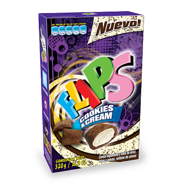 Cereal Flips Cookies & Cream x 320 gr  