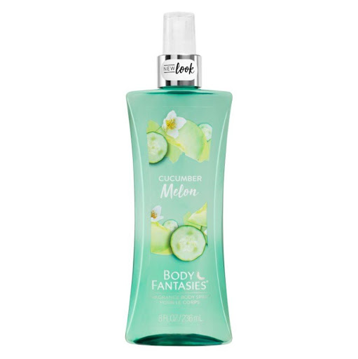 Body Fantasies Cucumber Melon Body Spray 236Ml Body Fantasies EDT x 1 Una mezcla distintiva de pepinos y melones crujientes, crea una fragancia fresca y deliciosa que te dejará sintiéndote fresco	todo el día.