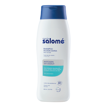 Shampoo Maria Salome Acción Diaria Anticaspa Sin Sal x 400 ml  