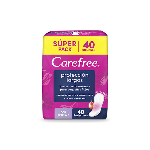 Protector Carefree Sin Fragancia Largos x 40 und