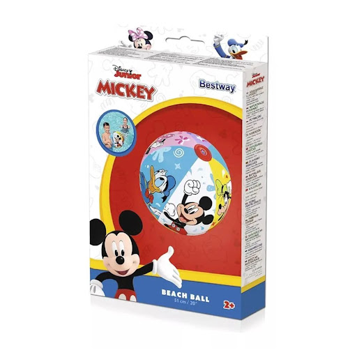 Pelota De Playa Bestway Inflable Mickey Mouse Caja x 1 und
