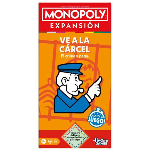 Juego De Mesa Monopoly Expasión Ve A La Cárcel Hasbro Gaming  x 1 El Juego De Mesa Monopoly Expasión Ve A La Cárcel es una ampliación del clásico Monopoly que introduce nuevos desafíos y mecánicas centradas en el concepto de la cárcel. Con elementos adicionales y re