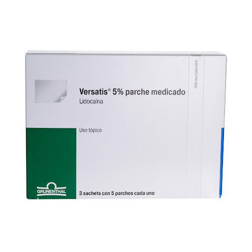 Versatis Lidocaina 5% Parche Medicado Grunenthal Caja x 15 Parches
