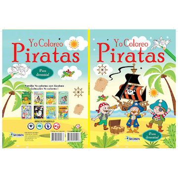 Libro De Colorear Sicoben Yo Coloreo Piratas x 1 und  