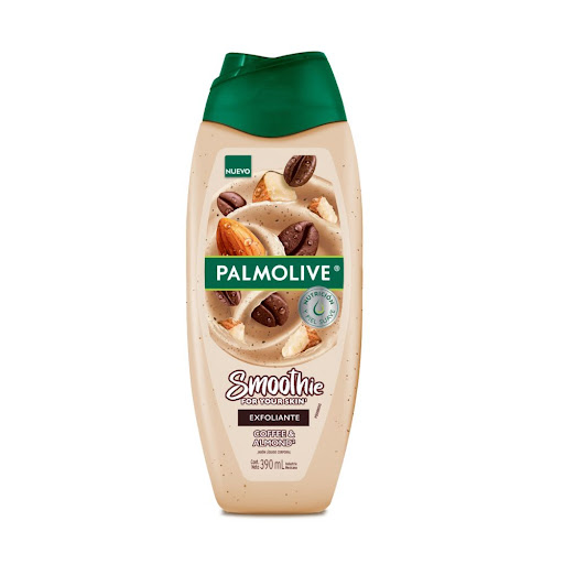 Jabón Líquido Corporal Palmolive Café y Aceite de Almendras Botella x 390 ml