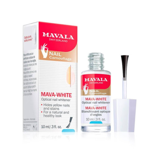 MAVALA BLANQUEADOR UÑAS 10ML MAVALA MAVA-WHITE ESP 10ML x 10 ML Mavala Mava-White Blanqueador Uñas 10ml permite disimular el aspecto de las uñas manchadas, amarillas o apagadas. Gracias a su formulación activa le devuelve su aspecto natural. Al reaccionar a la exp