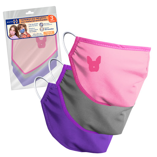 Tapabocas Reutilizable Antifluidos Niños Talla M x 3 und