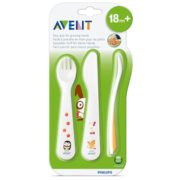 Set Cubiertos Philips Avent 18m+ x 3 und  