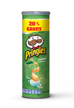 Pasabocas Pringles   Papas Fritas Crujientes Crema y Cebolla 14Und x 149Gr 