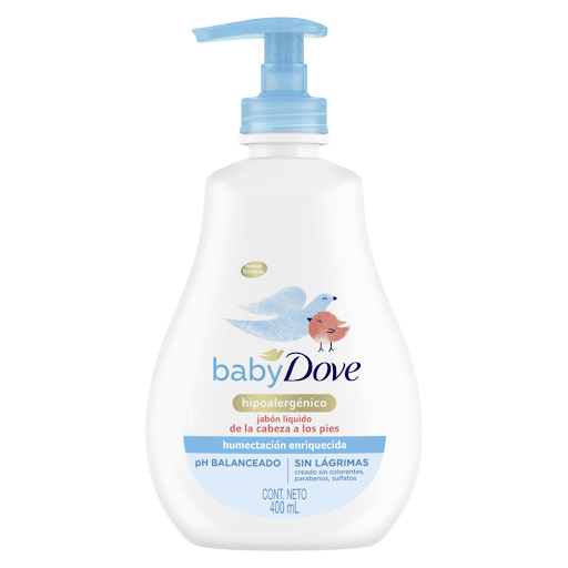 Jabón Dove Baby Líquido Corporal Humectación Enriquecida Frasco x 400 ml
